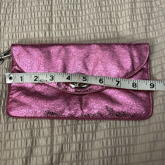 Sorial New York Holiday Wristlet metallic sparkly Pink - Picture 6 of 7
